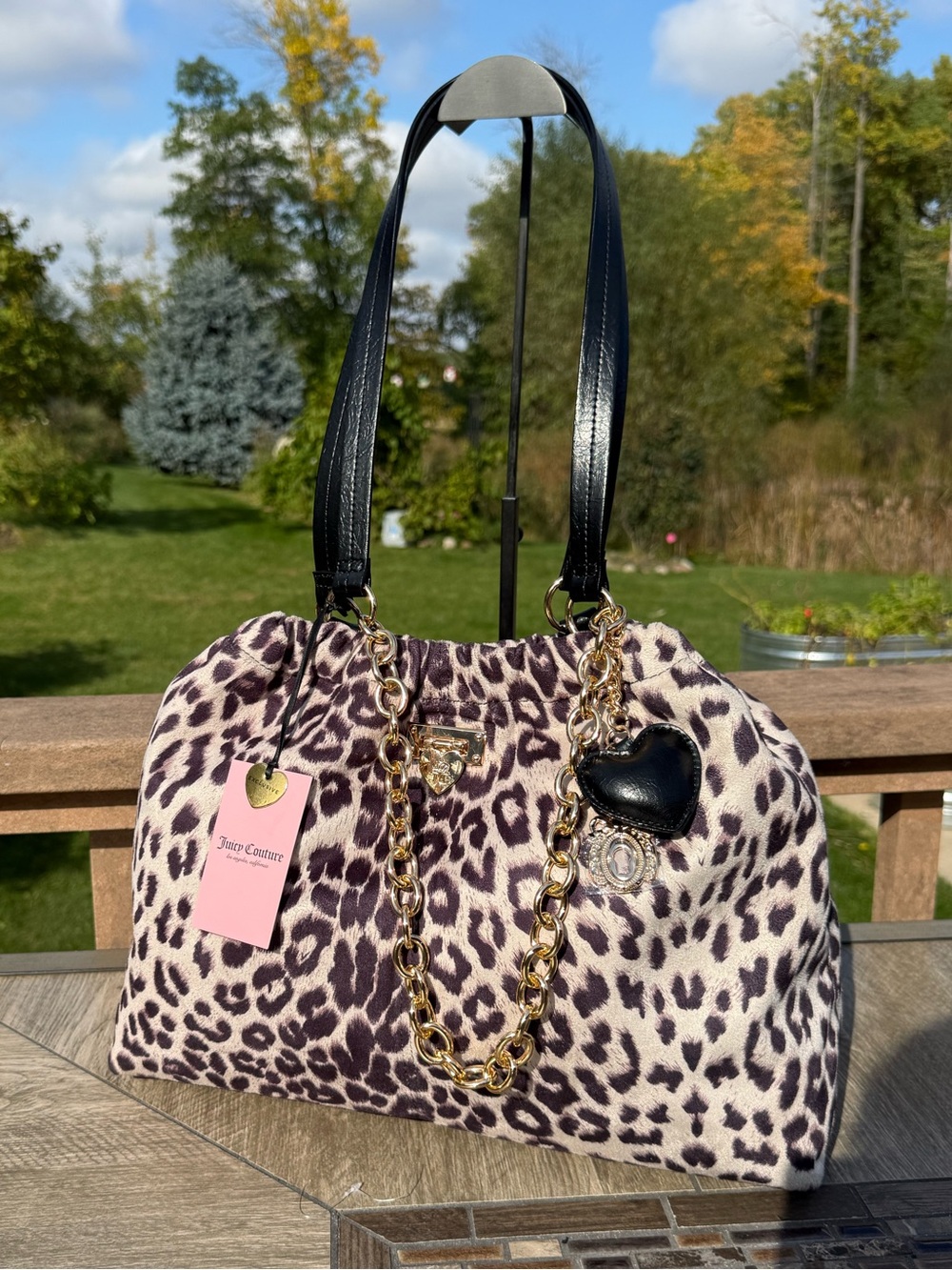 NWT Juicy Couture "Fashionable Juicy Tote" in Snow Leopard Bag